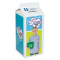Milk Carton Bank (6"x3"x3")